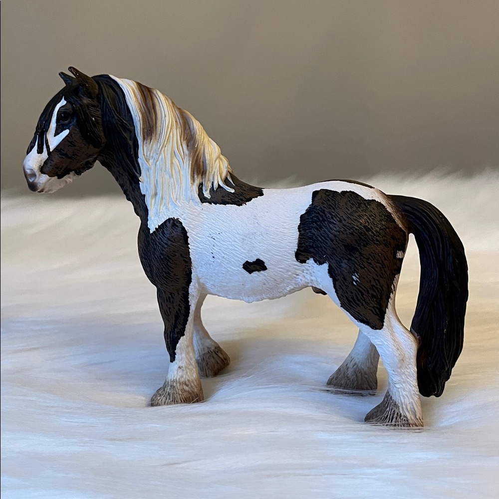 Schleich 2007 Tinker Clydesdale Paint Stallion retired figurine